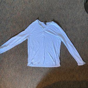 Blue Long Sleeve Henley